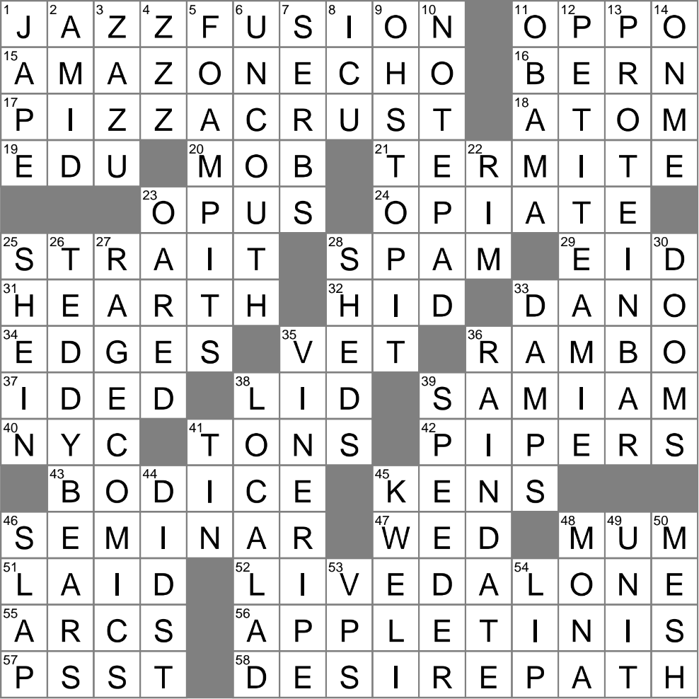 2000 Flushes rival crossword clue