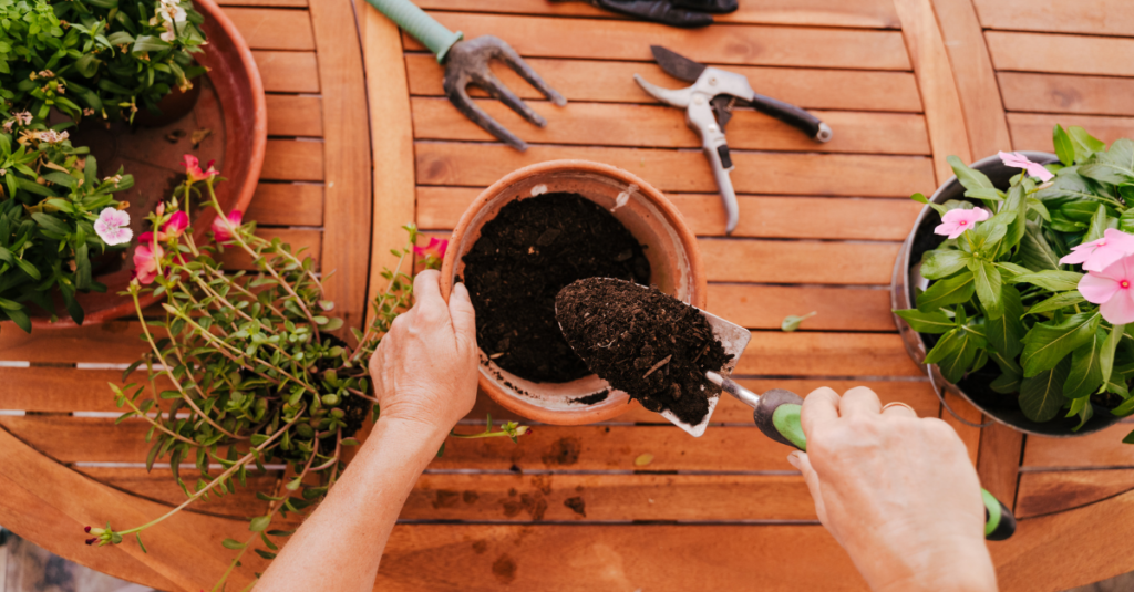 How do I store bulk garden soil