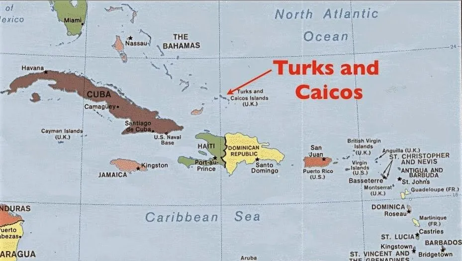 where is Turks and Caicos located